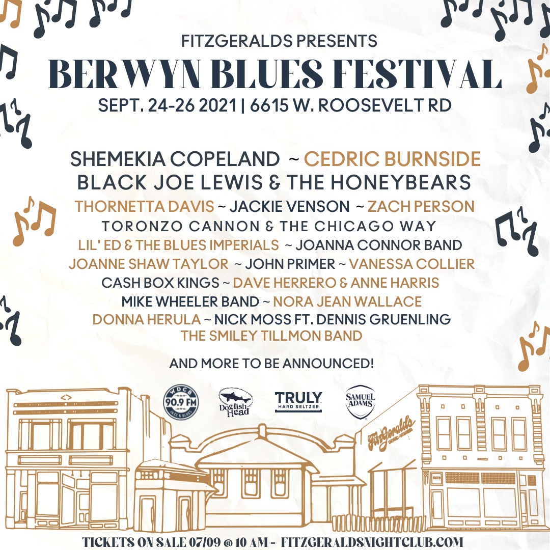 Berwyn Blues Festival Lineup Announcement Davis